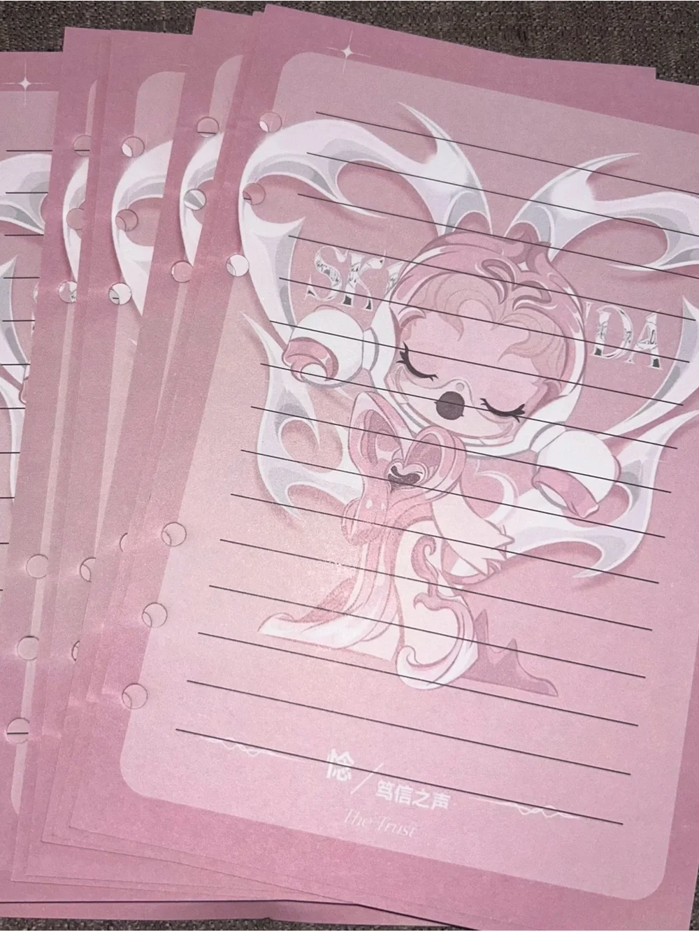 A5 Skull Panda Soft Binder w/ Paper!!